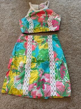 Lilly Pulitzer Cropped Set - Big Flirt